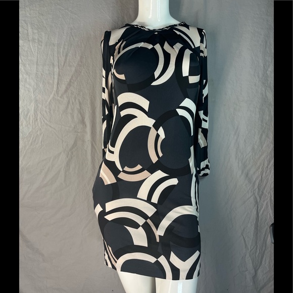 Banana Republic XS Dress Geometric Mini Pockets - Picture 2 of 14